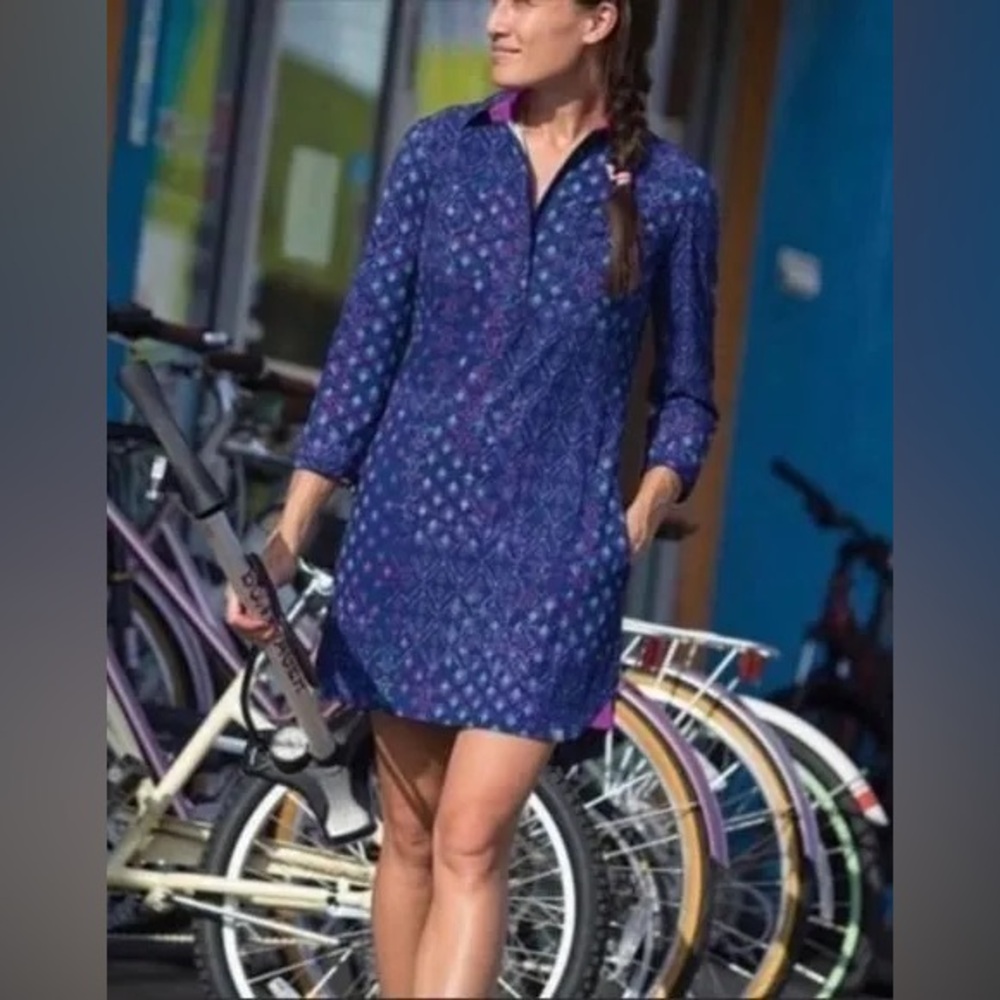 Title Nine Adventurista 1/4 Zip Dress Tunic Coverup